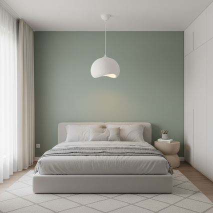 Brilagi - Pendellampa WABI SABI på sladd 1xE27/40W/230V, Ø 34 cm, vit