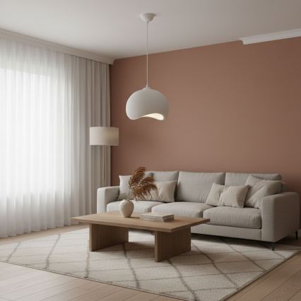 Brilagi - Pendellampa WABI SABI på sladd 1xE27/40W/230V, Ø 34 cm, vit