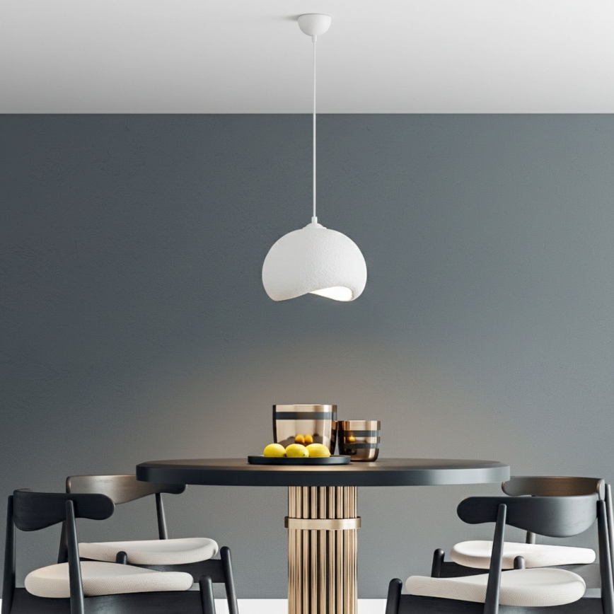 Brilagi - Pendellampa WABI SABI på sladd 1xE27/40W/230V, Ø 34 cm, vit