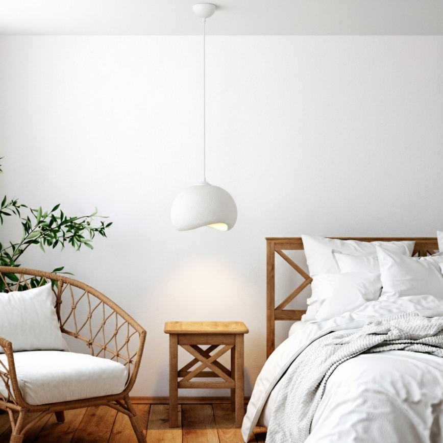 Brilagi - Pendellampa WABI SABI på sladd 1xE27/40W/230V, Ø 34 cm, vit