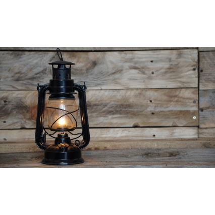 Brilagi - Fotogenlampa LANTERN 24,5 cm svart