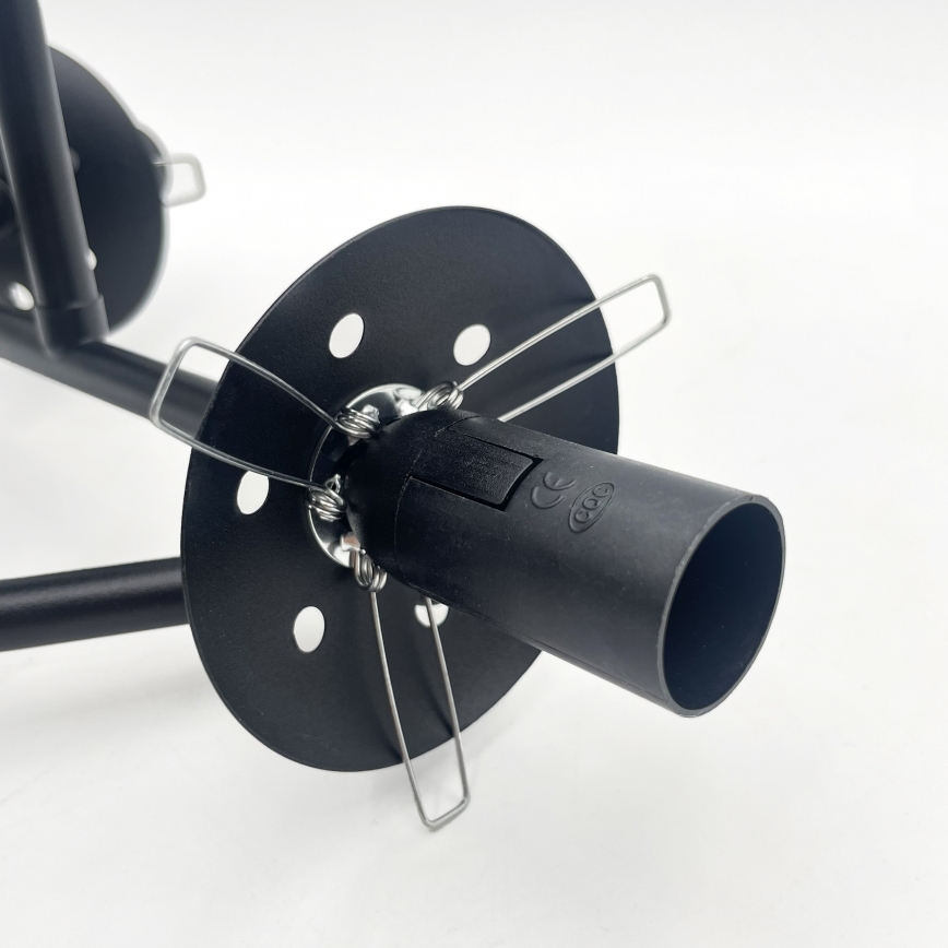 Brilagi - Plafond MALIVA 3xE14/15W/230V svart/klarglas