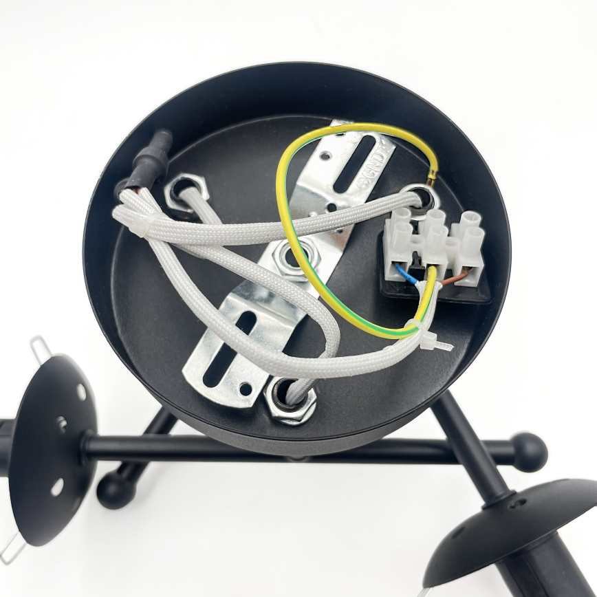 Brilagi - Plafond MALIVA 3xE14/15W/230V svart/klarglas