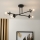 Brilagi - Plafond MALIVA 4xE14/15W/230V svart/klar