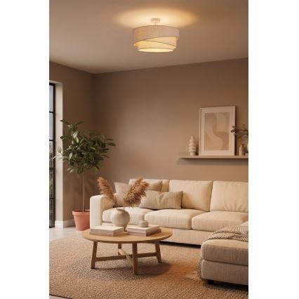 Brilagi - Plafondlampa ARROW 1xE27/60W/230V Ø 45 cm beige