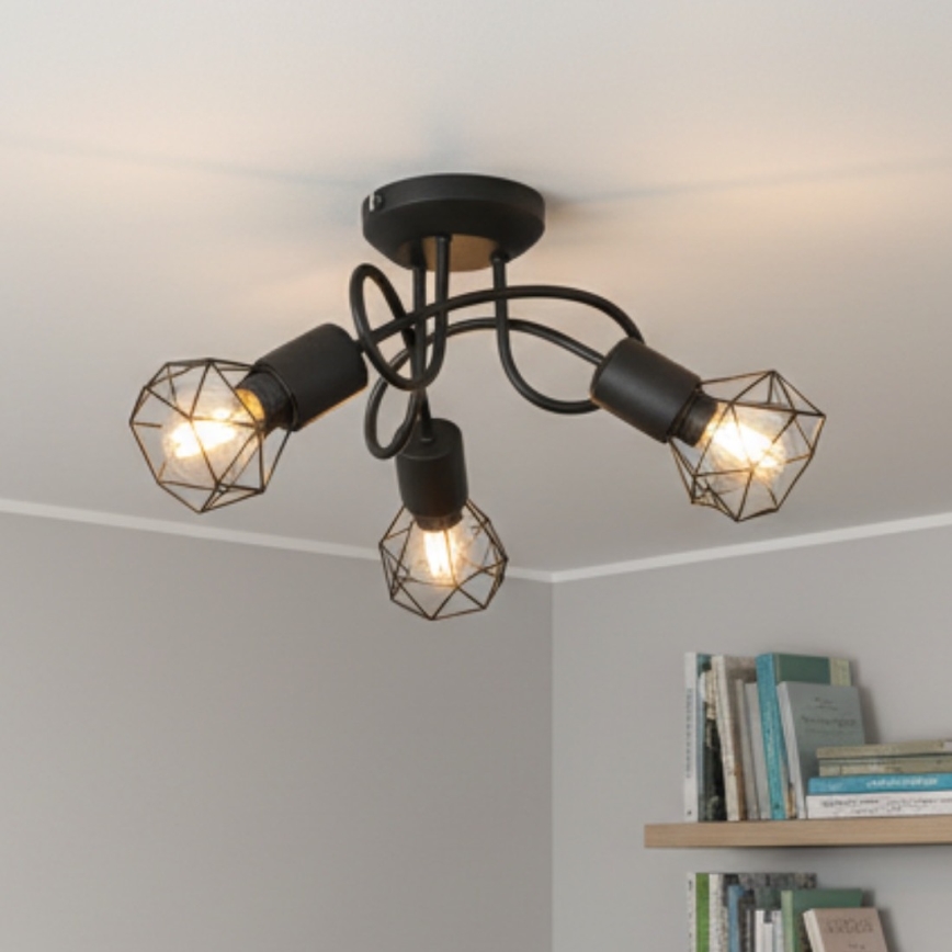 Brilagi - Plafondlampa CAGE 3xE14/40W/230V