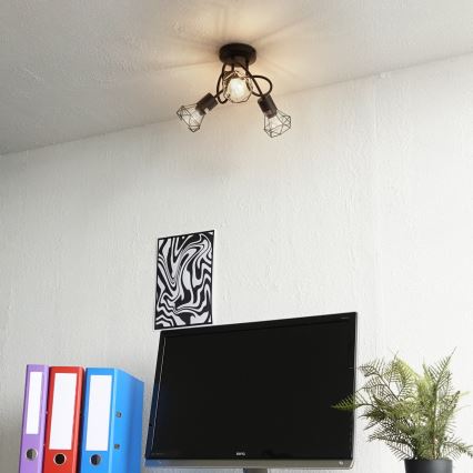 Brilagi - Plafondlampa CAGE 3xE14/40W/230V