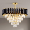 BRILAGI - Plafondlampa ECLIPSE 9xE14/10W/230V Ø 58 cm guld/svart