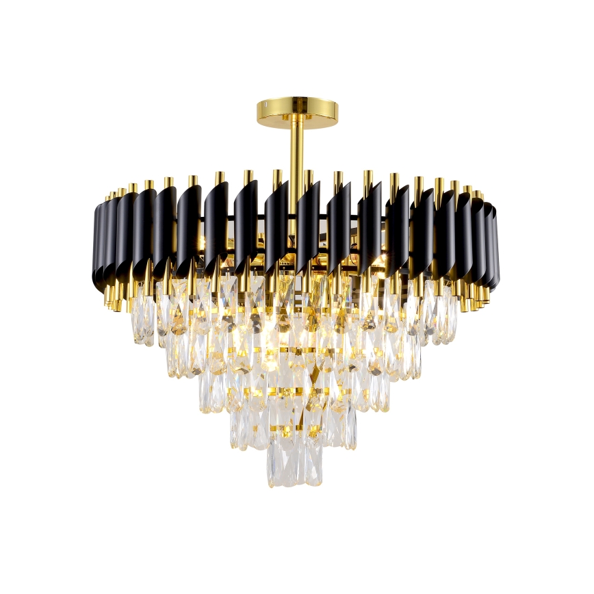 BRILAGI - Plafondlampa ECLIPSE 9xE14/10W/230V Ø 58 cm guld/svart