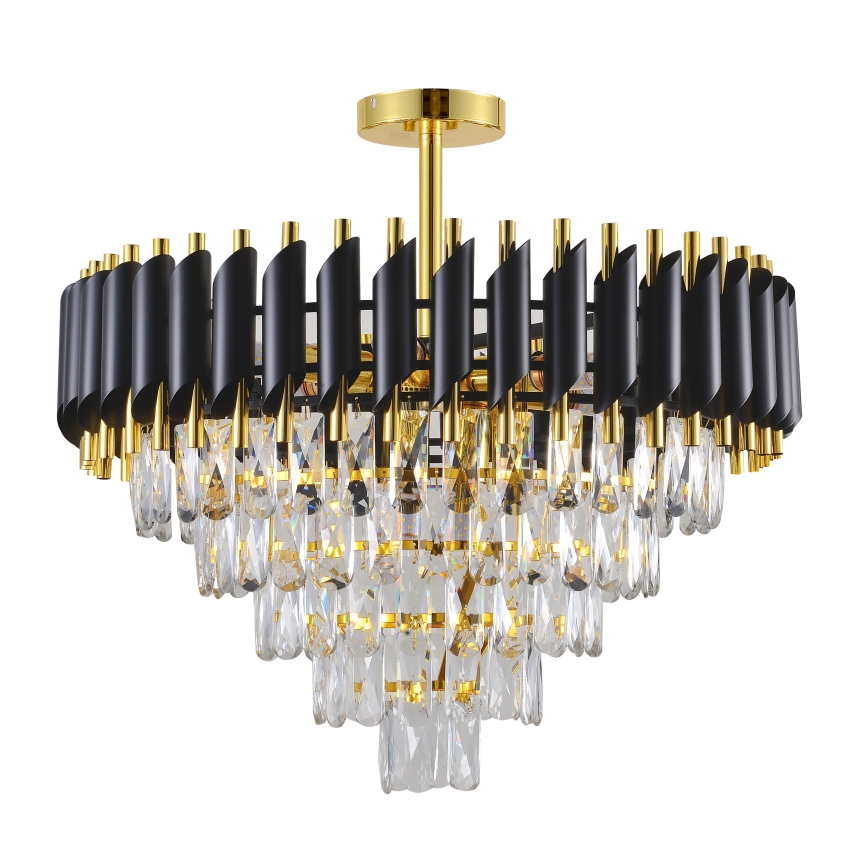 BRILAGI - Plafondlampa ECLIPSE 9xE14/10W/230V Ø 58 cm guld/svart