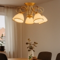 Brilagi - Plafondlampa FRED 5xE27/60W/230V Ø59 cm guld