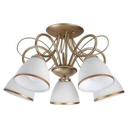 Brilagi - Plafondlampa FRED 5xE27/60W/230V Ø59 cm guld