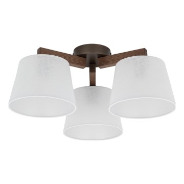 Brilagi - Plafondlampa LATTE 3xE27/15W/230V furu/vit