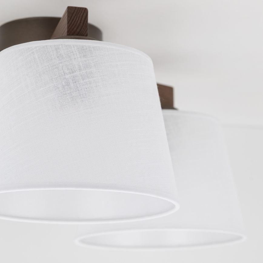 Brilagi - Plafondlampa LATTE 3xE27/15W/230V furu/vit