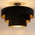 Brilagi - Plafondlampa LUNETA 1x E27/60W/230V Ø 40 cm svart/guld