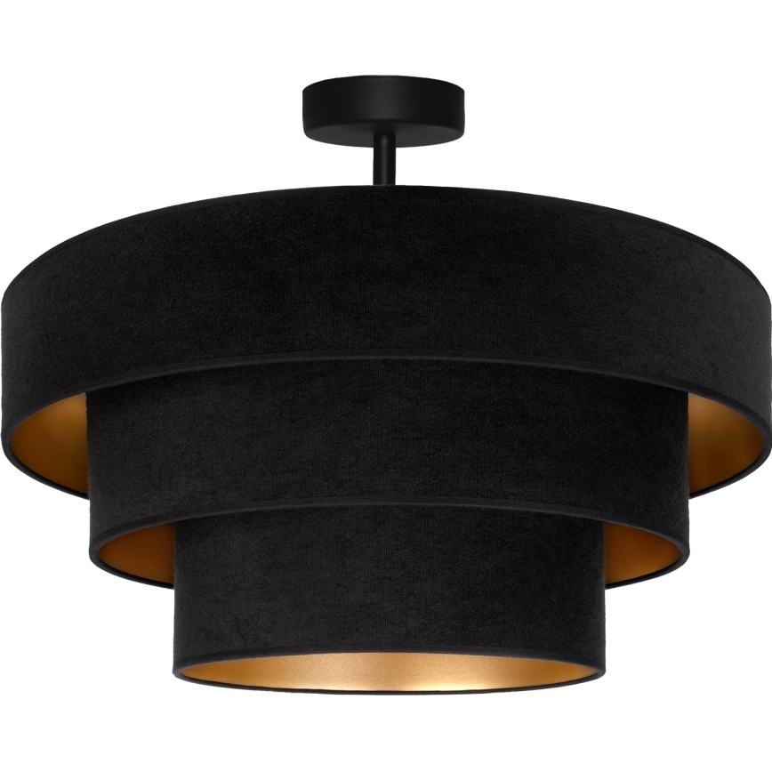 Brilagi - Plafondlampa LUNETA 1x E27/60W/230V Ø 40 cm svart/guld