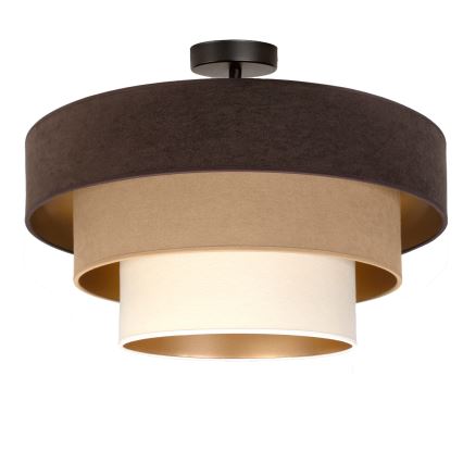 Brilagi - Plafondlampa LUNETA 1xE27/60W/230V Ø 40 cm brun/beige/krämfärgad