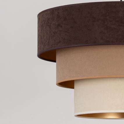 Brilagi - Plafondlampa LUNETA 1xE27/60W/230V Ø 40 cm brun/beige/krämfärgad