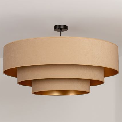 Brilagi - Plafondlampa LUNETA 3xE27/60W/230V Ø 80 cm beige/guld