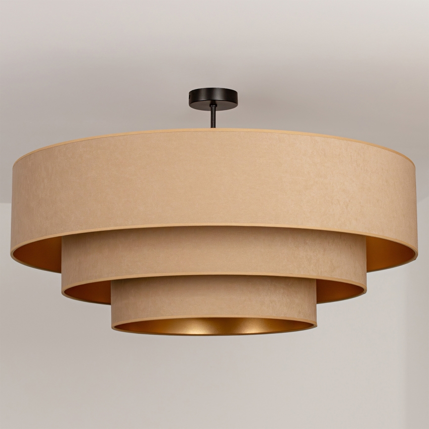 Brilagi - Plafondlampa LUNETA 3xE27/60W/230V Ø 80 cm beige/guld