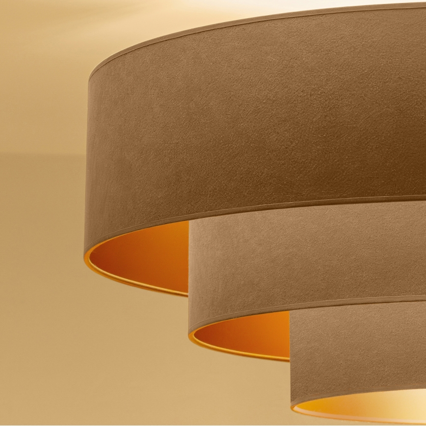 Brilagi - Plafondlampa LUNETA 3xE27/60W/230V Ø 80 cm beige/guld