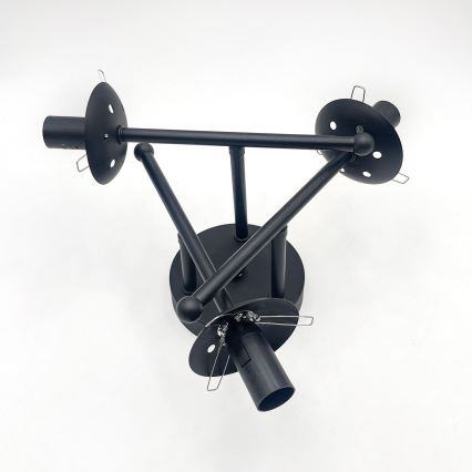 Brilagi - Plafondlampa MALIVA 3xE14/15W/230V svart/rökfärgad