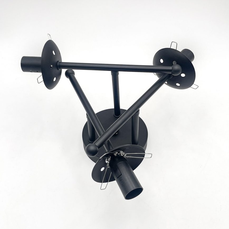 Brilagi - Plafondlampa MALIVA 3xE14/15W/230V svart/rökfärgad