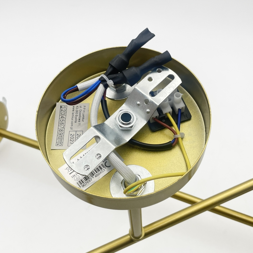 Brilagi - Plafondlampa MALIVA 4xE14/15W/230V guld/vit