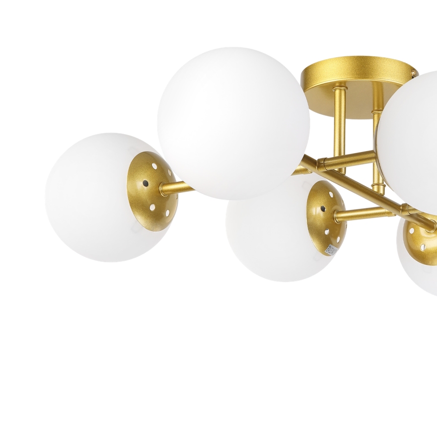 Brilagi - Plafondlampa MALONY 6xE14/20W/230V guld