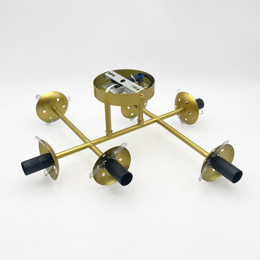 Brilagi - Plafondlampa MALONY 6xE14/20W/230V guld
