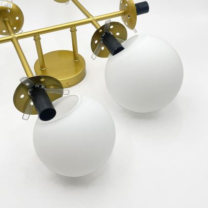 Brilagi - Plafondlampa MALONY 6xE14/20W/230V guld