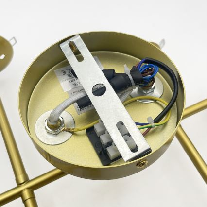 Brilagi - Plafondlampa MALONY 6xE14/20W/230V guld