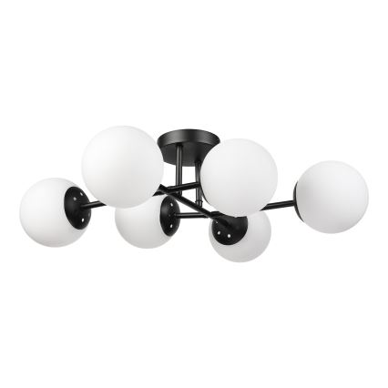 Brilagi - Plafondlampa MALONY 6xE14/20W/230V svart