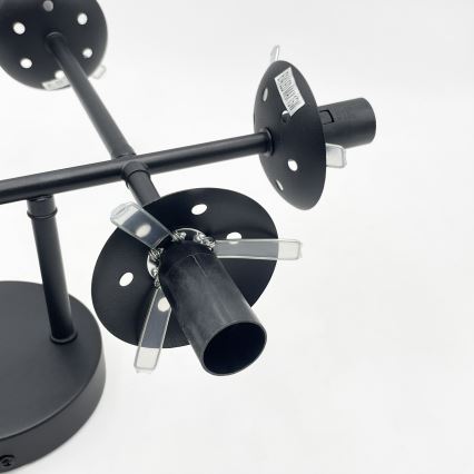 Brilagi - Plafondlampa MALONY 6xE14/20W/230V svart