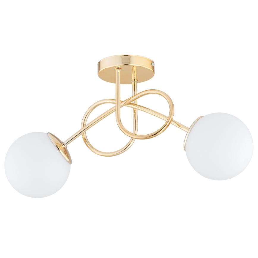 BRILAGI - Plafondlampa MILO 2xE27/60W/230V i guld