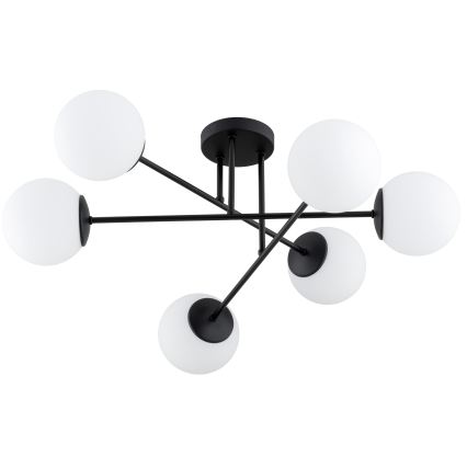 BRILAGI - Plafondlampa MILO 6xE27/60W/230V svart