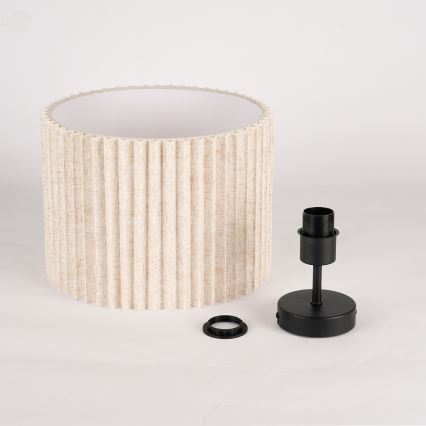 Brilagi - Plafondlampa NORDIC WAVE 1xE27/15W/230V Ø 32 cm linne/svart