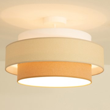 Brilagi - Plafondlampa RESNA 1xE27/60W/230V Ø 40 cm krämvit/beige