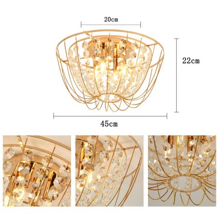 Brilagi - Plafondlampa VASTERAS 4xE14/40W/230V Ø 45 cm