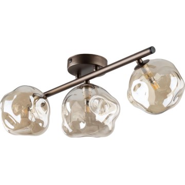 Brilagi - Plafondlampa VULCANO 3xG9/8W/230V brun/rökbeige