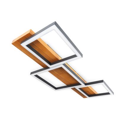 BRILAGI - PLANK LED taklampa, 30W/230V, 4000K, 34,5x65 cm, trä