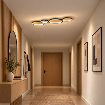 BRILAGI - PLANK LED taklampa 38W/230V 4000K 40x120 cm trä