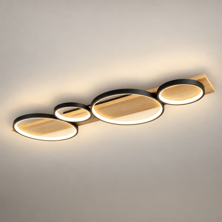 BRILAGI - PLANK LED taklampa 38W/230V 4000K 40x120 cm trä
