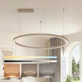 Brilagi - PORTOFINO LED-dimmbar pendellampa med kabel, 60 W, 230 V, 3000–6000 K, Ø 80 cm, beige + fjärrkontroll