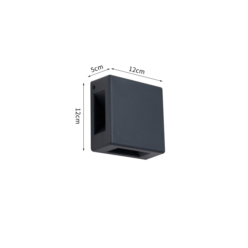 Brilagi - QUADRAY LED utomhusväggarmatur LED/6W/230V antracit IP54