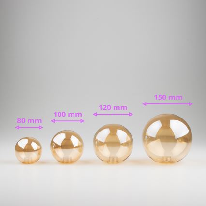 Brilagi - Reservglas till ljuskrona, vägglampa och lampa MISTEL, MILLA diameter 10 cm guld