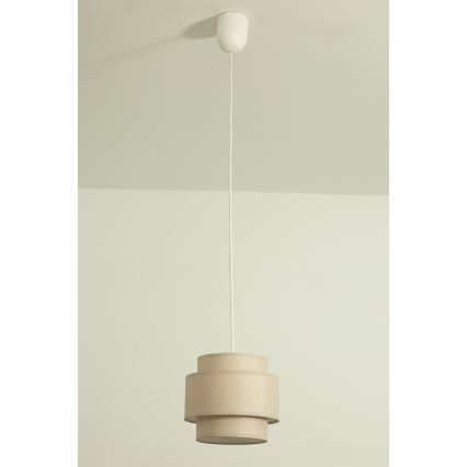Brilagi - RESNA hänglampa på kabel 1xE27/60W/230V Ø 20 cm beige