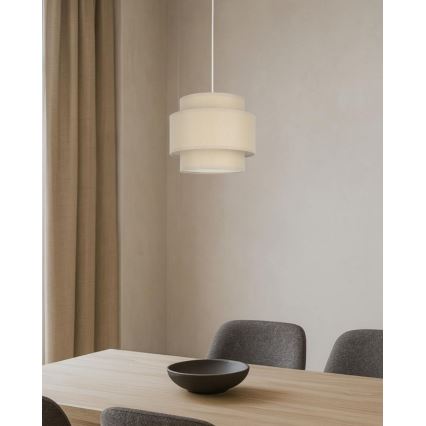 Brilagi - RESNA hänglampa på kabel 1xE27/60W/230V Ø 20 cm beige