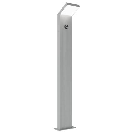 Brilagi - RIANO LED-utomhuslampa med rörelsesensor, 8W/230V, silverfärgad, IP65, 80 cm