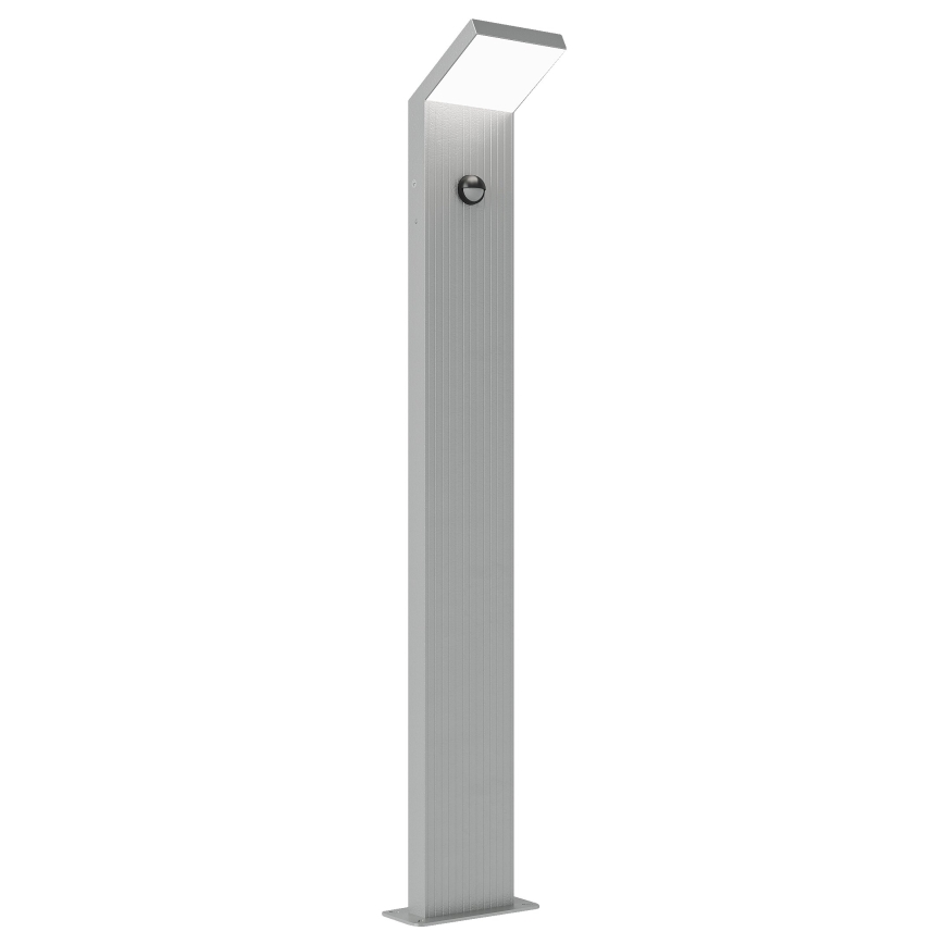 Brilagi - RIANO LED-utomhuslampa med rörelsesensor, 8W/230V, silverfärgad, IP65, 80 cm
